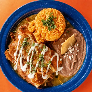 Enchiladas suiza plate