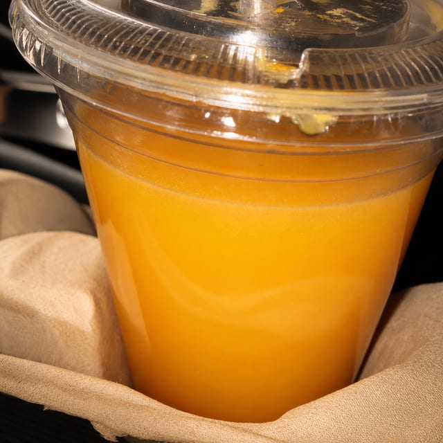 Freshly squeezed orange juice.